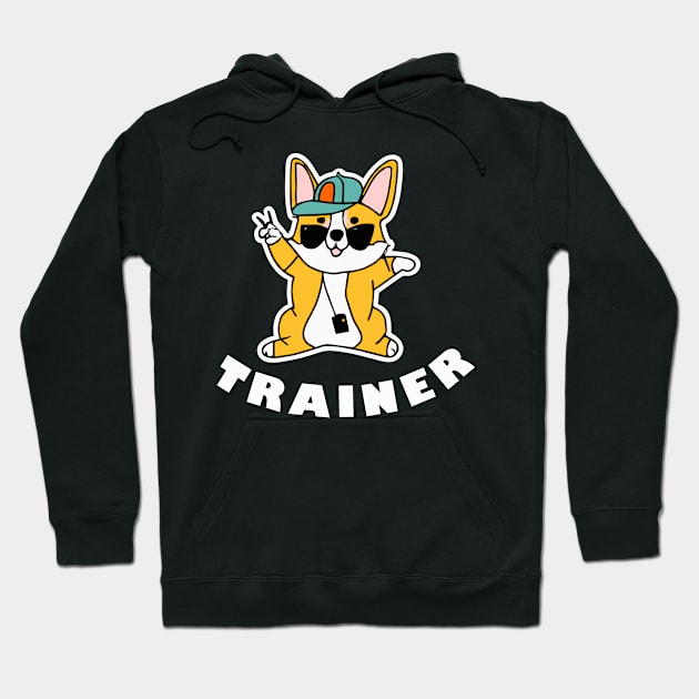 Corgi Trainer Dog Lover Welsh Hoodie by BetterManufaktur